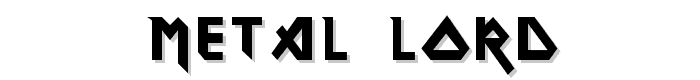 Metal Lord font